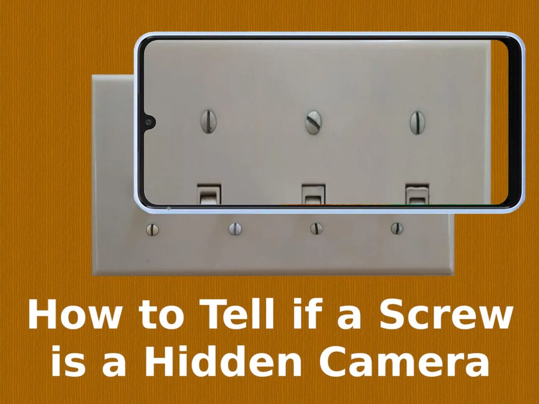 screw-type hidden cameras
