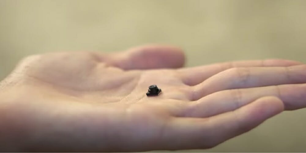 smallest hidden camera at the palm of a hand