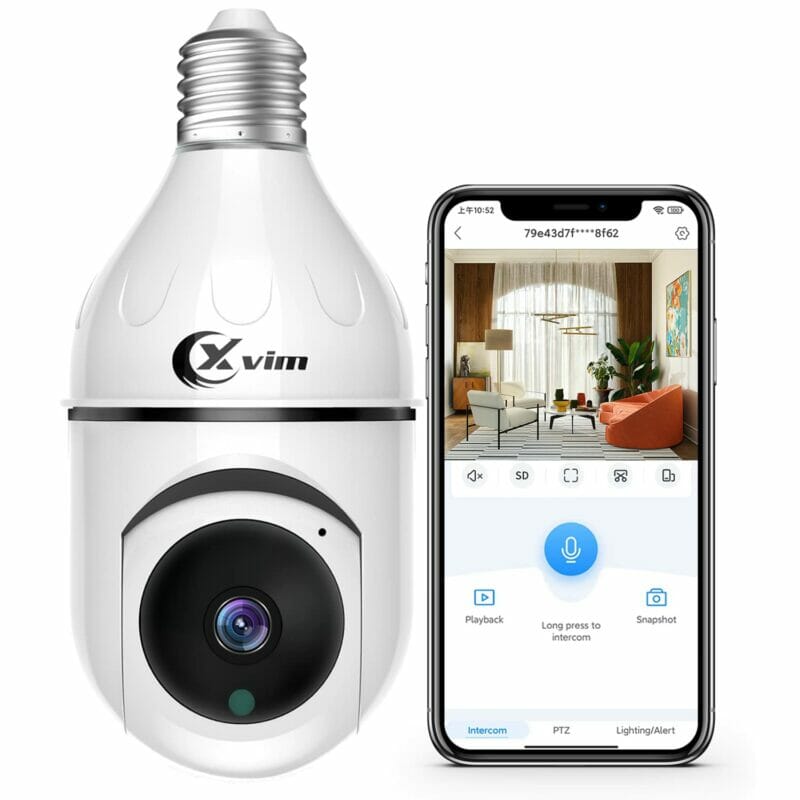 XVIM Light Bulb Security Camera