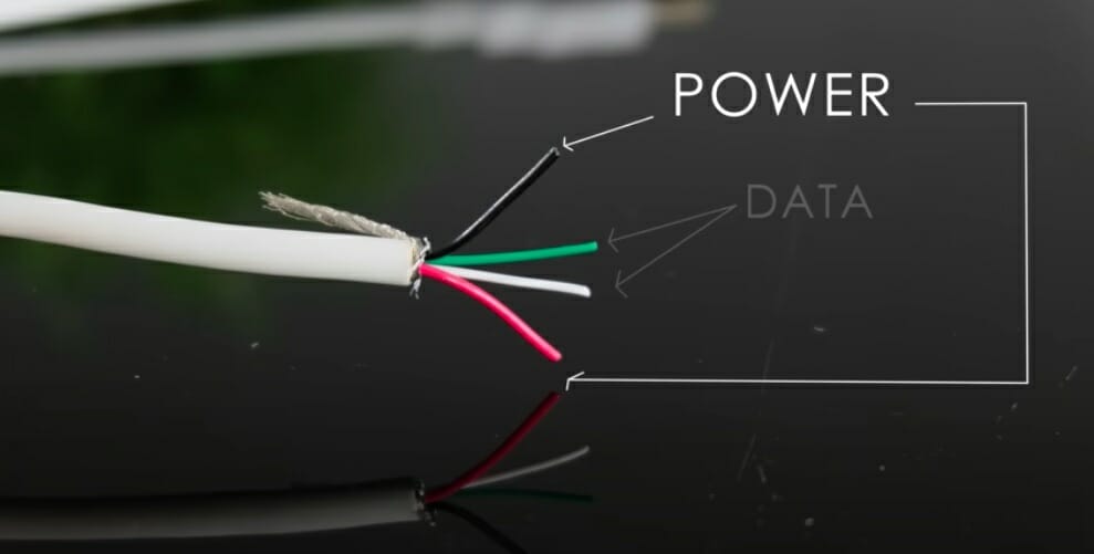 wiring for power data